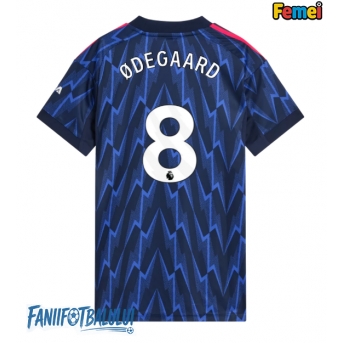 Arsenal Martin Odegaard #8 Tricou Fotbal Replică 2025-26 Femei Deplasare